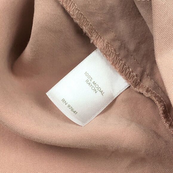 J.Jill Pure Jill Boxy Top Sz XL Peach Beige Modal Rayon Double Pocket Lagenlook - Picture 5 of 5